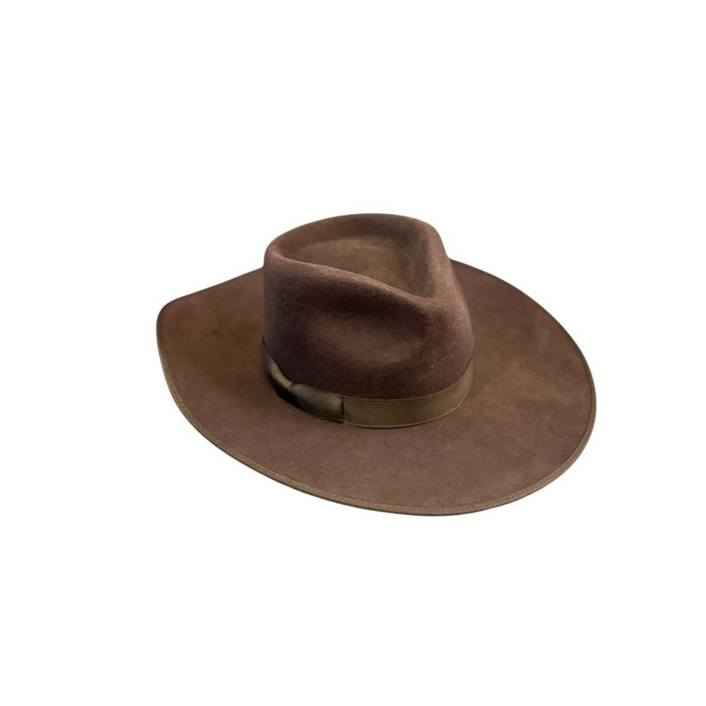 Lack Of Color Wide Brim Fedora in Dark Brown - Picture 12 of 15
